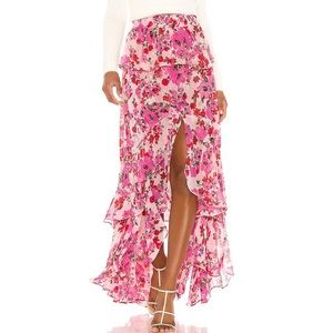 NWT MISA floral maxi skirt